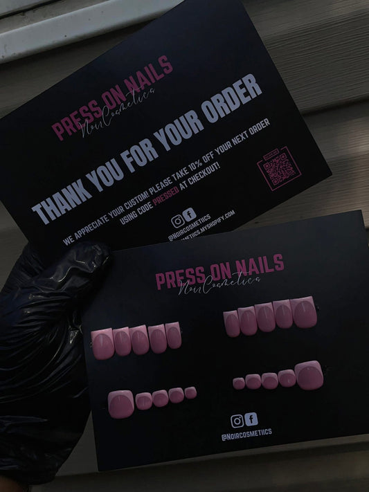 Bubblegum pink Frenchtip set